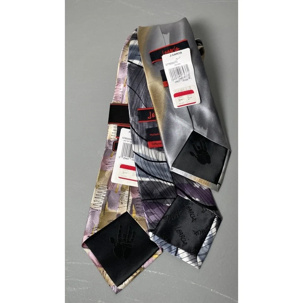 Lot Of 3‎ J. Garcia Men's Silk Dress Necktie Multicolored Ties